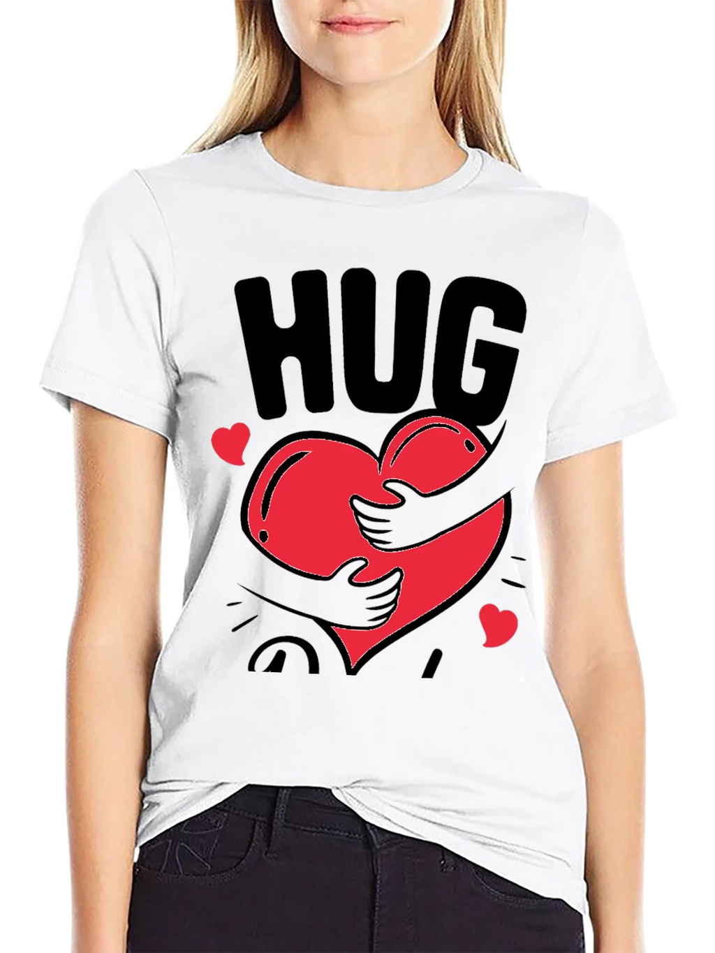 Hug Heart Graphic Tee - Trendy Comfort product image 8
