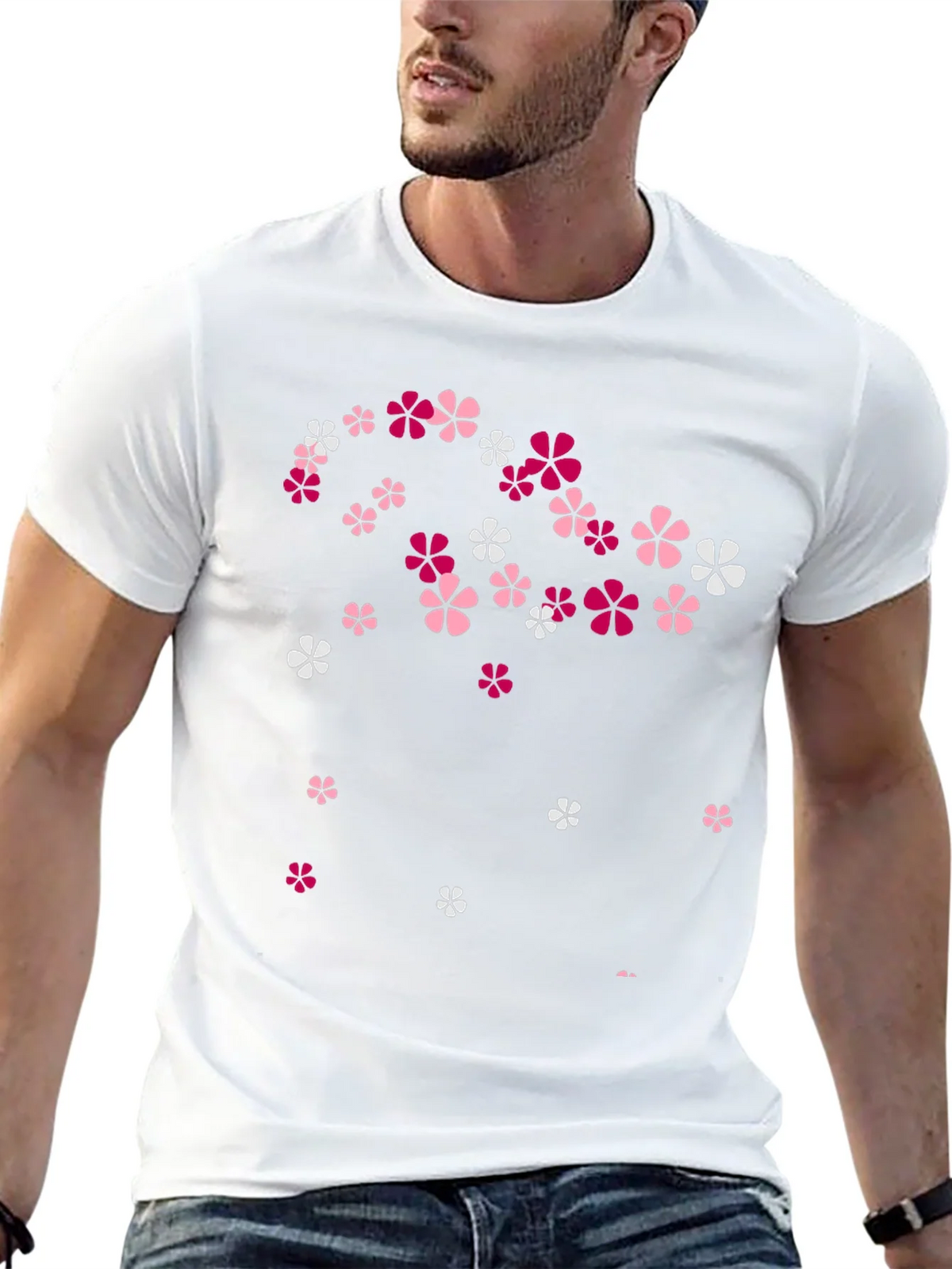 Floral Print Black T-Shirt - Stylish Casual Wear product image 12