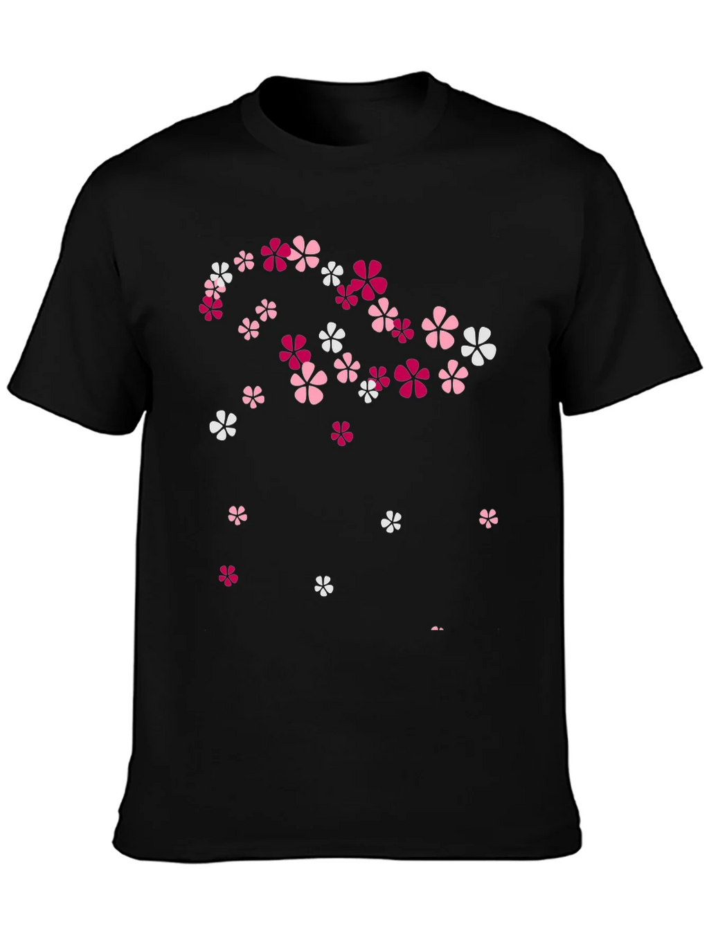 Floral Print Black T-Shirt - Stylish Casual Wear product image 3