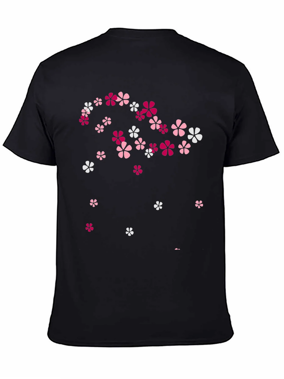 Floral Print Black T-Shirt - Stylish Casual Wear product image 4