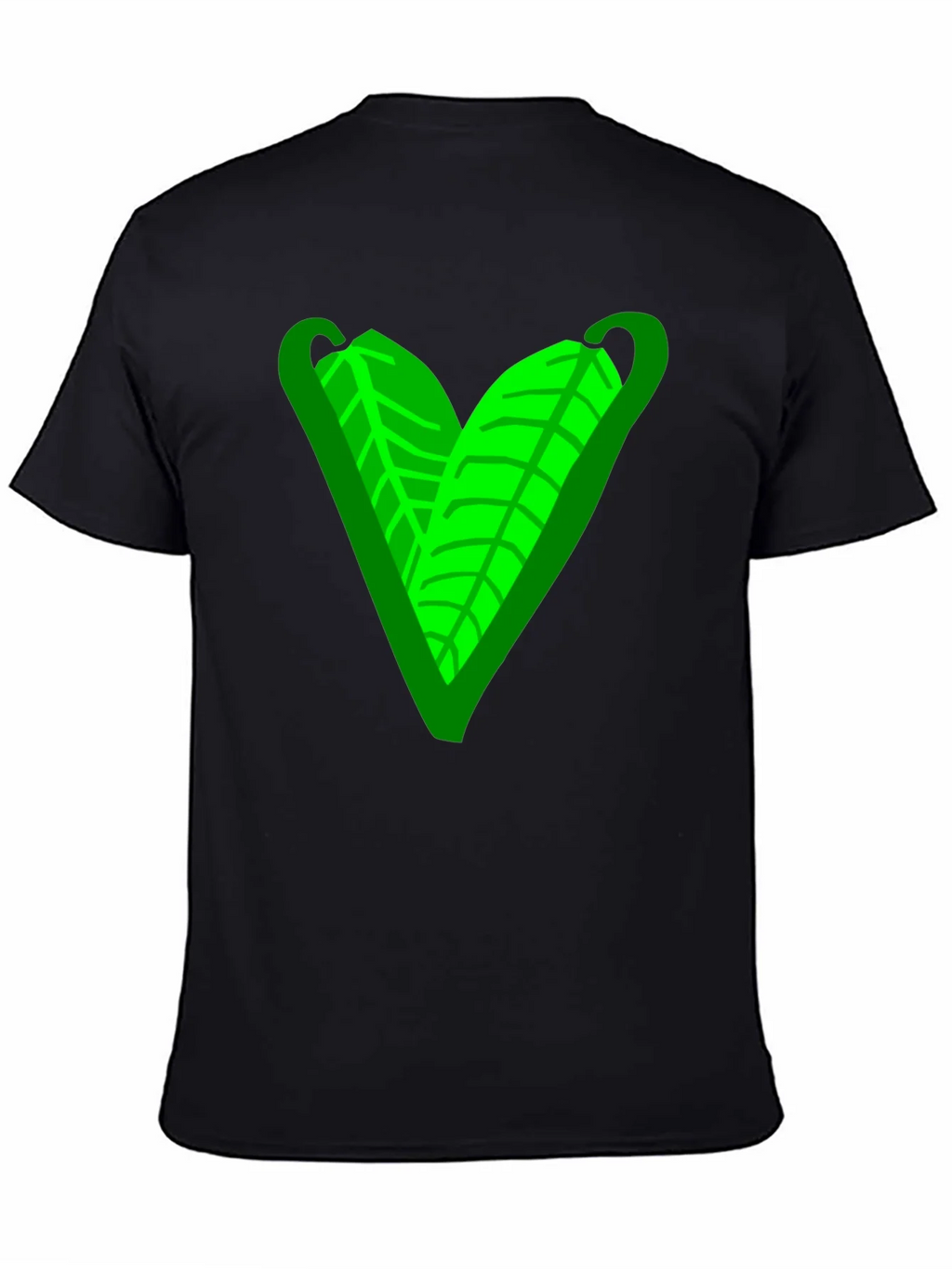 Green Leaf Heart Graphic Tee - Casual Comfort product image 4