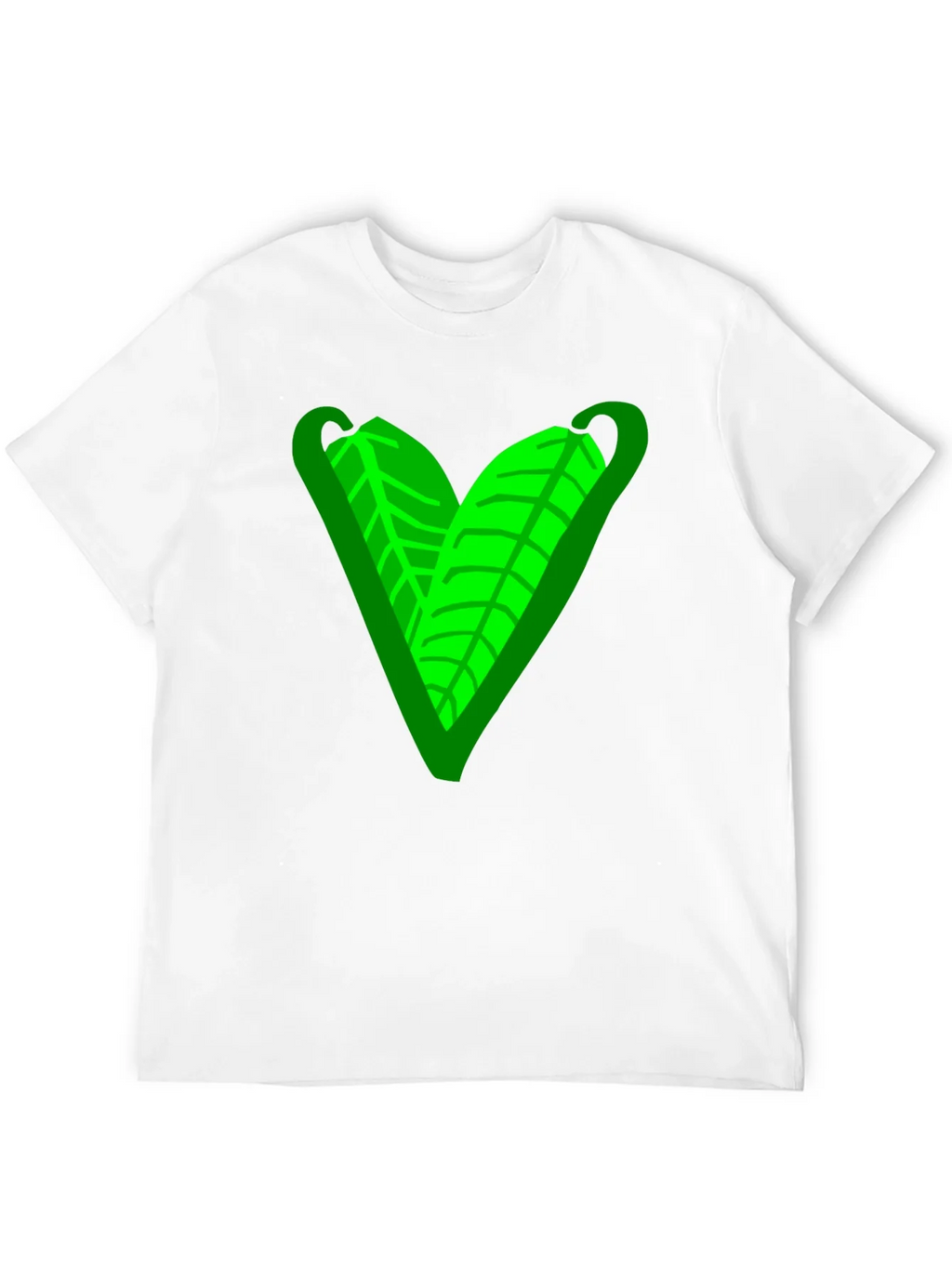 Green Leaf Heart Graphic Tee - Casual Comfort product image 11