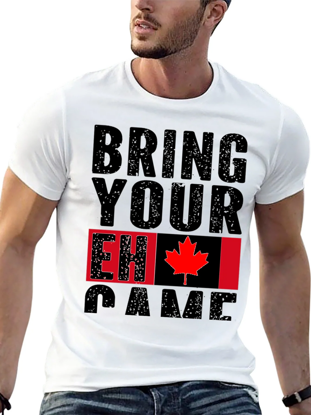 Bring Your EH Game Canada Flag Graphic T-Shirt product image 12