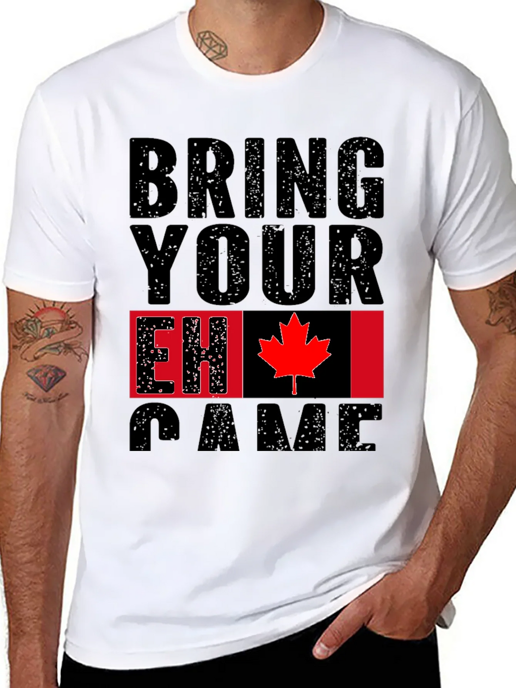 Bring Your EH Game Canada Flag Graphic T-Shirt product image 7