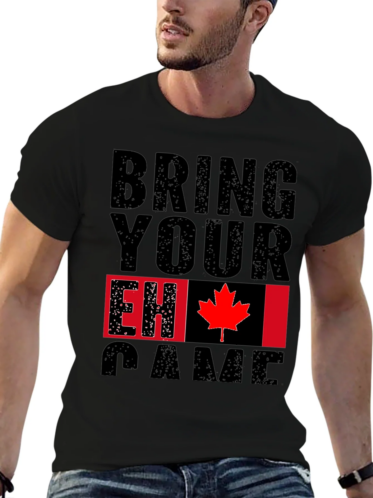 Bring Your EH Game Canada Flag Graphic T-Shirt product image 6