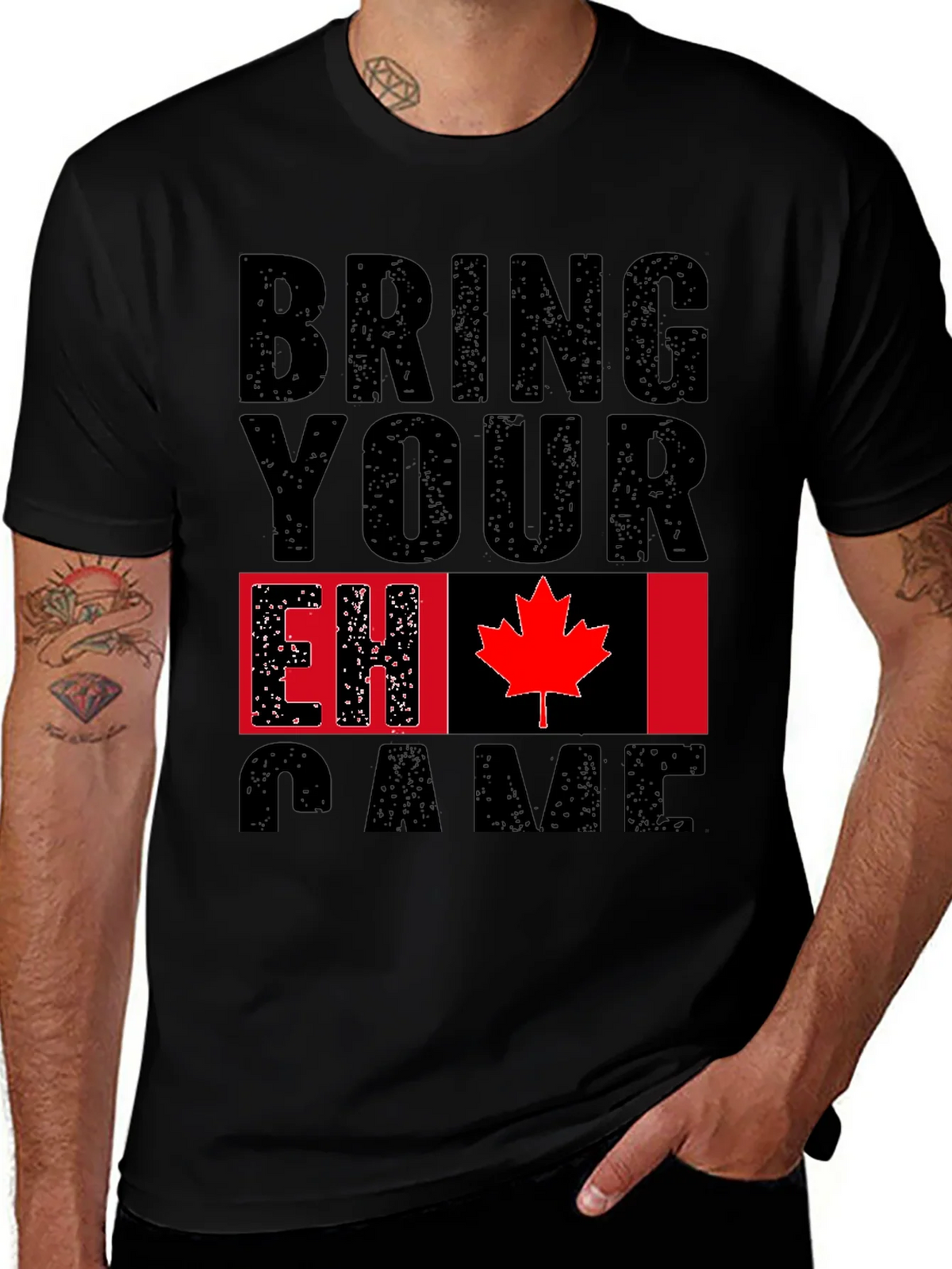 Bring Your EH Game Canada Flag Graphic T-Shirt product image 1