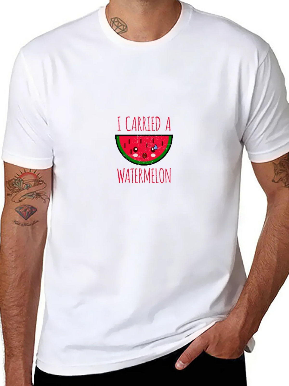 I Carried a Watermelon Cute Tee product image 7