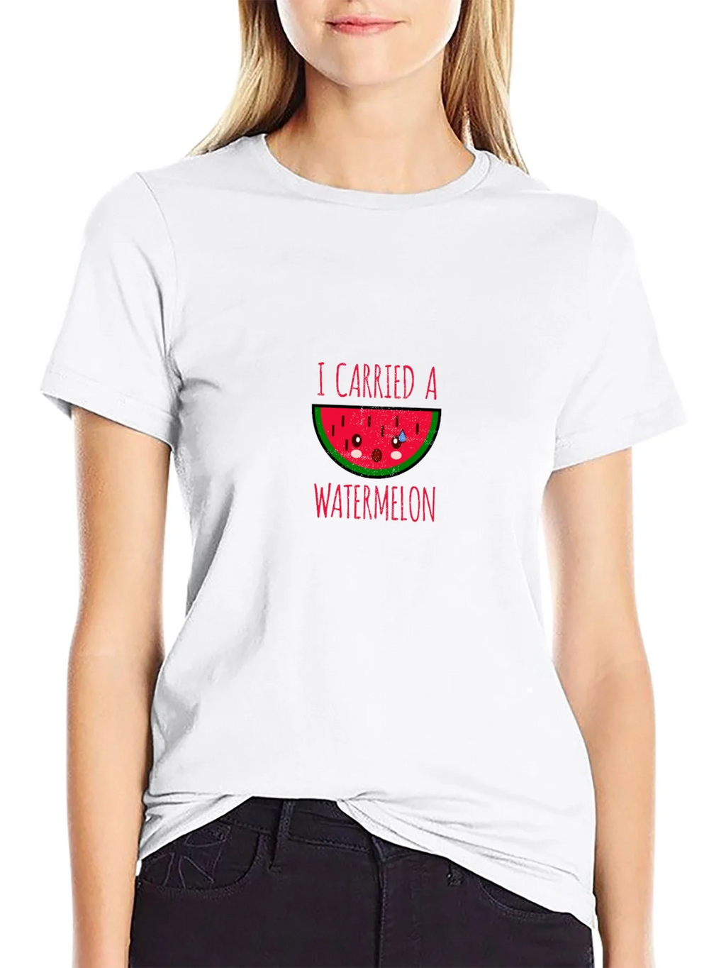 I Carried a Watermelon Cute Tee product image 8