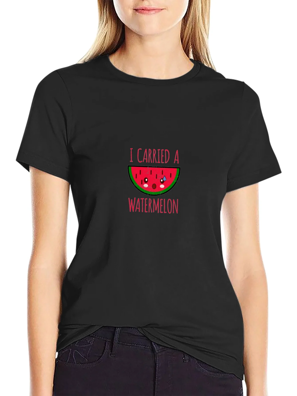 I Carried a Watermelon Cute Tee product image 2