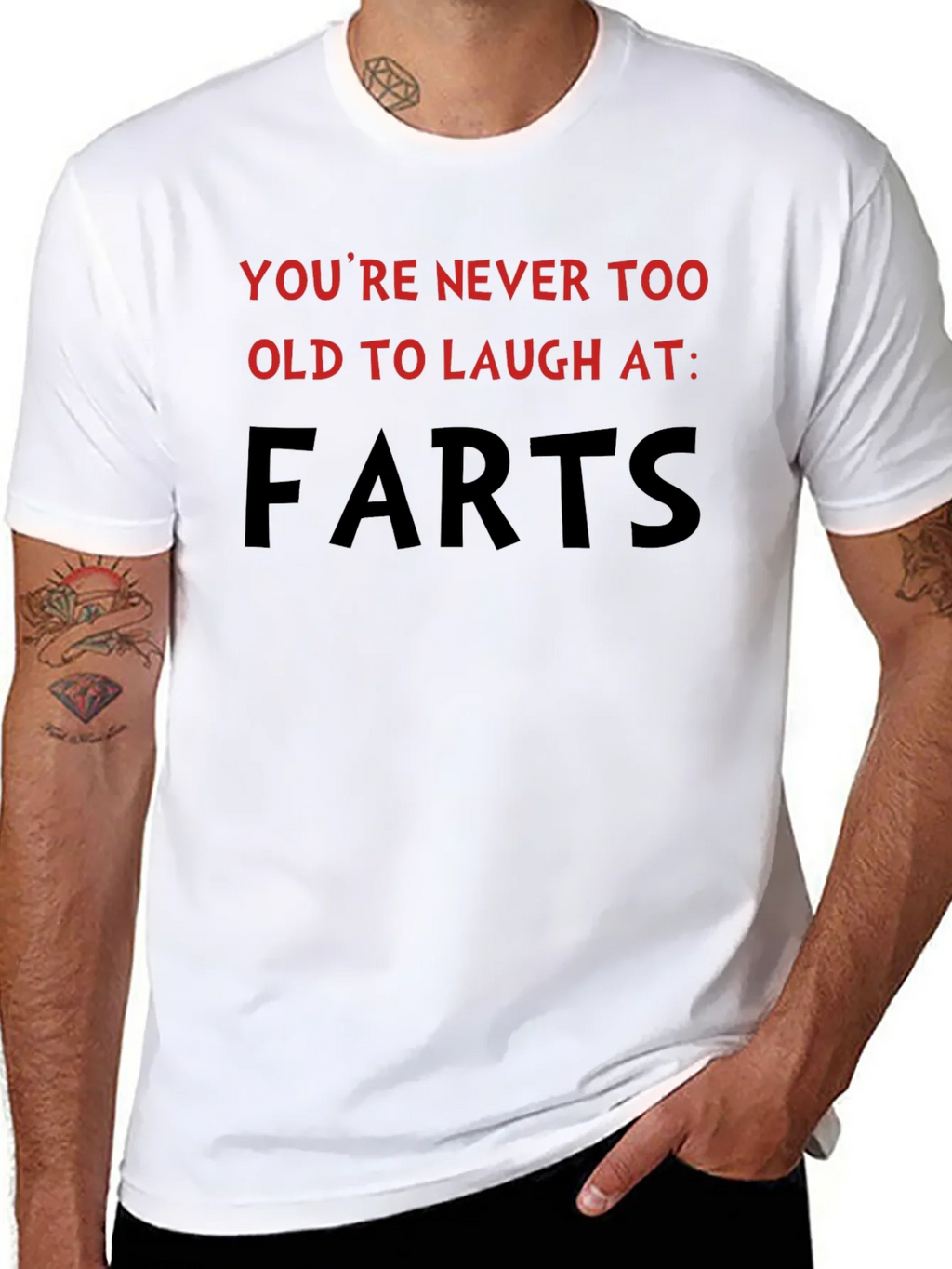 Humorous Farts Graphic Tee - Never Too Old! product image 6