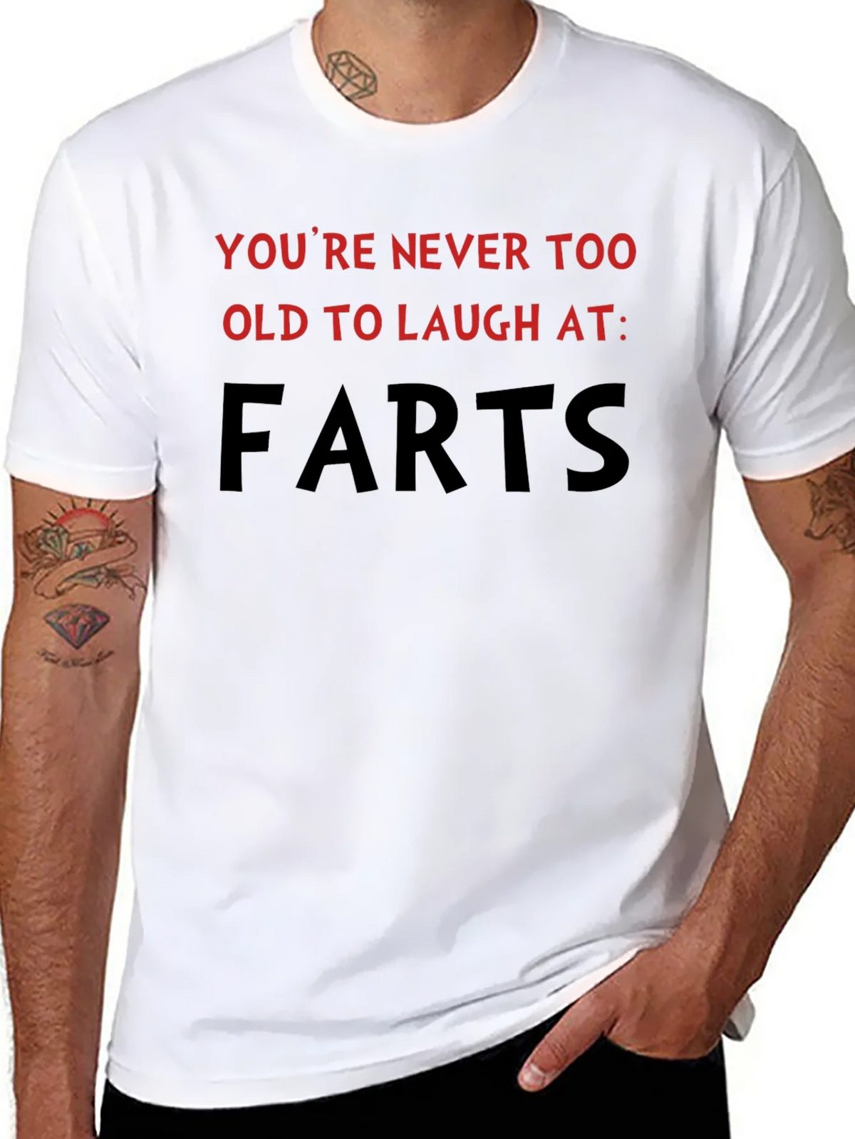 Humorous Farts Graphic Tee - Never Too Old! product image 6