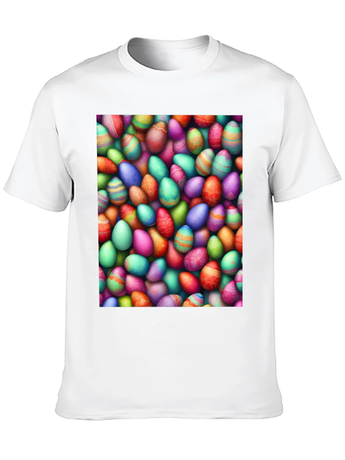 Colorful Easter Eggs Graphic Tee product image 8