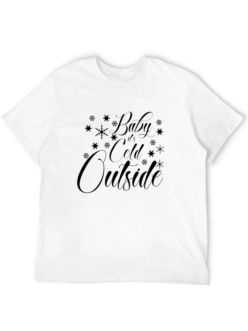 Baby Its Cold Outside Black Graphic Tee product image 11