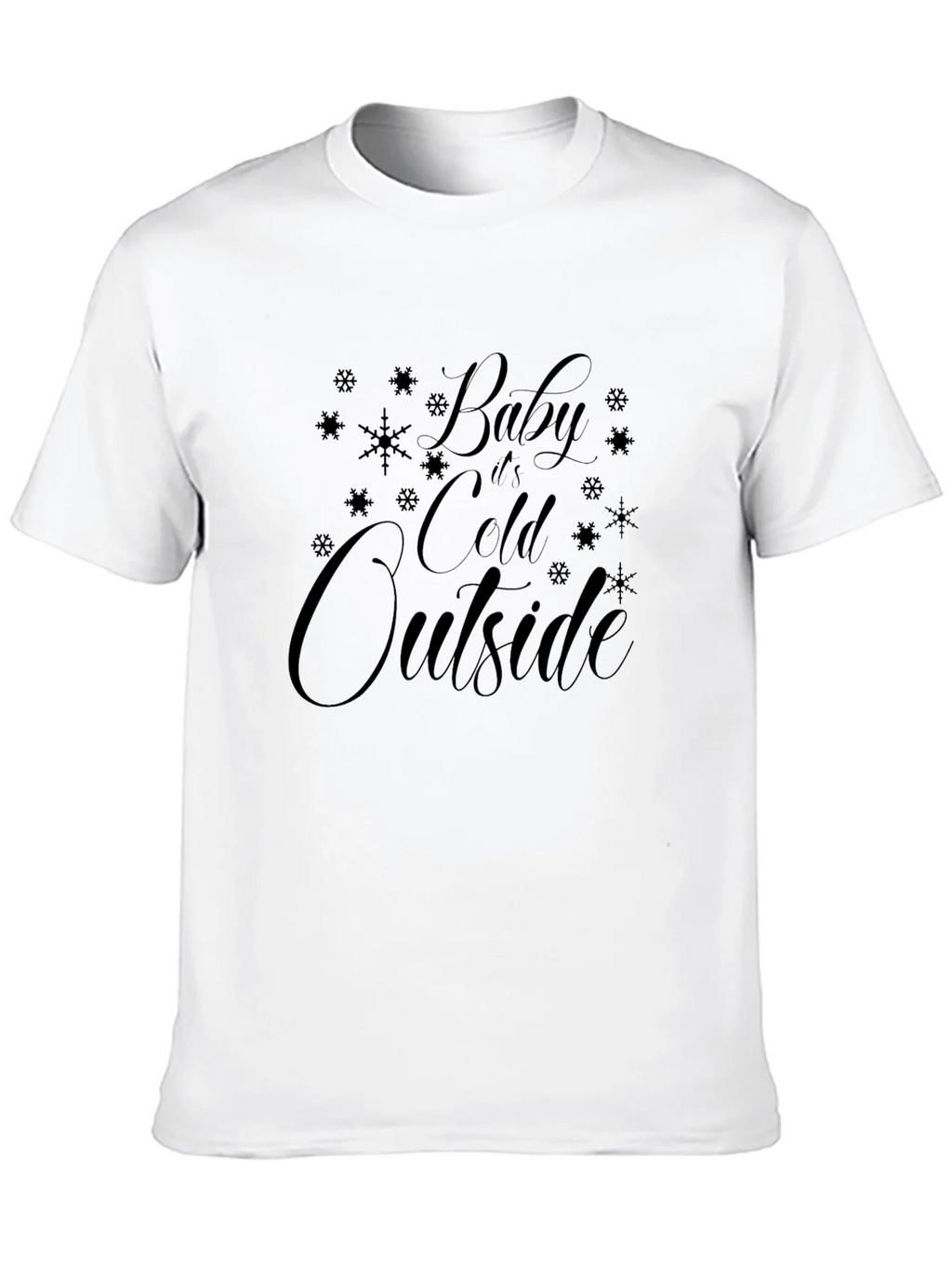 Baby Its Cold Outside Black Graphic Tee product image 9