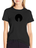 Minimalist Candle Silhouette Black T-Shirt product image 1