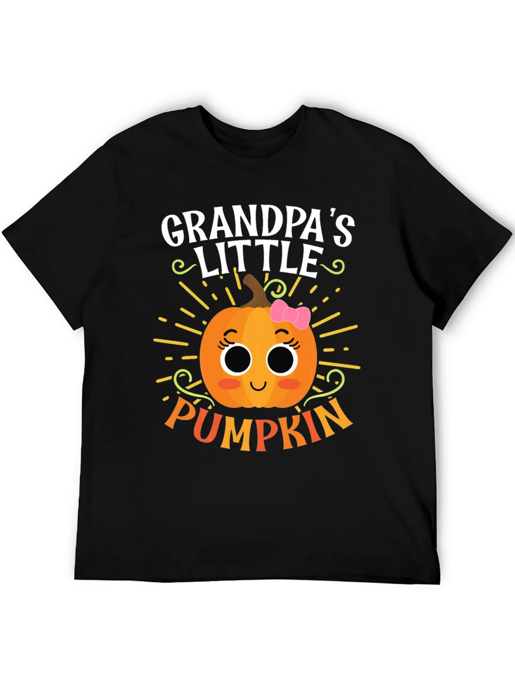 Grandpas Little Pumpkin Cute Graphic Tee product image 5
