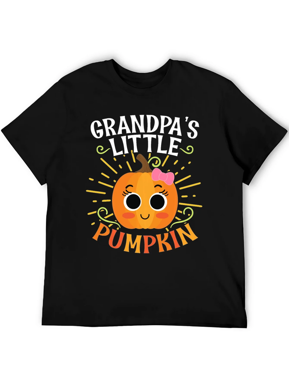 Grandpas Little Pumpkin Cute Graphic Tee product image 5