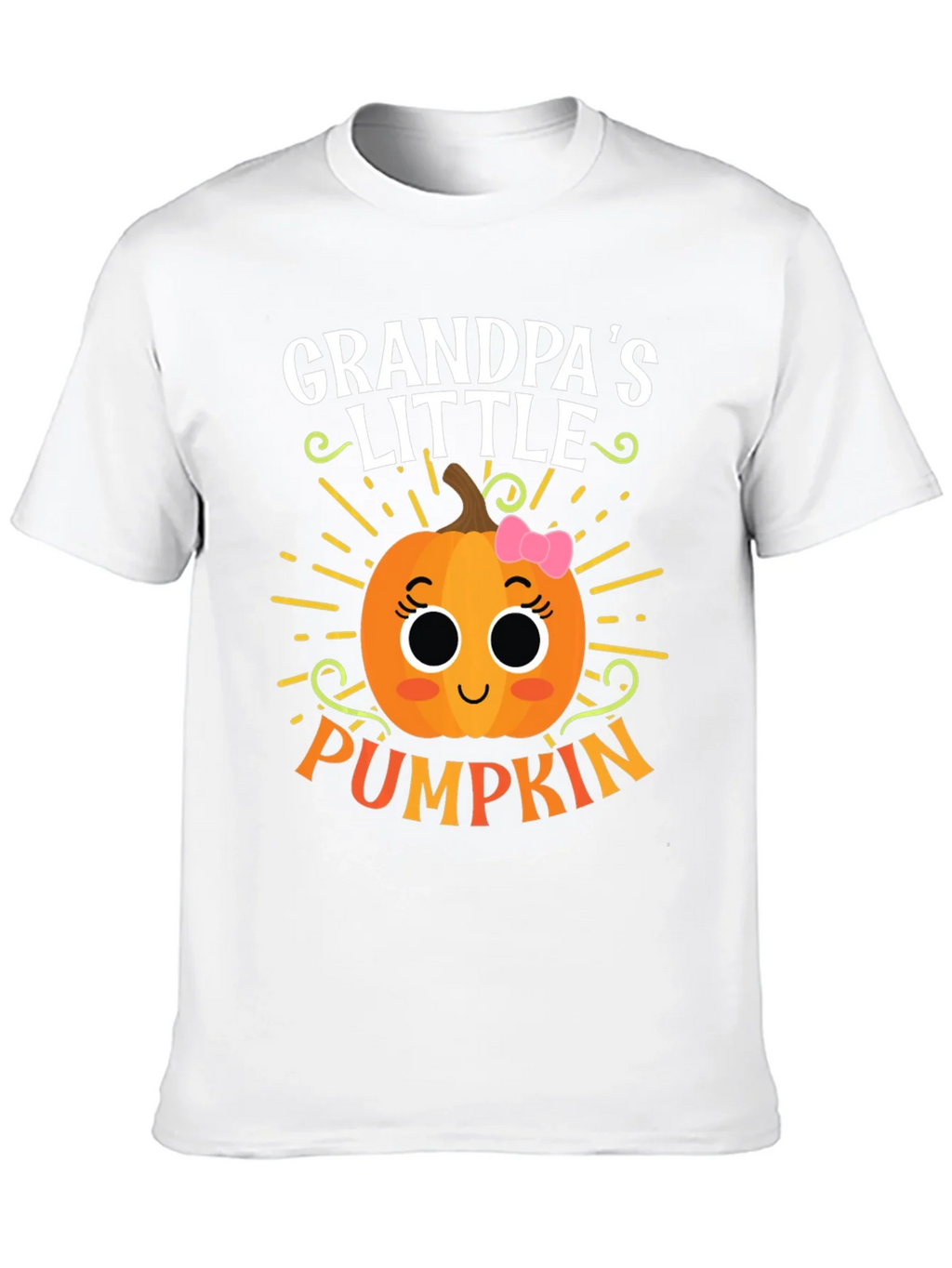 Grandpas Little Pumpkin Cute Graphic Tee product image 9