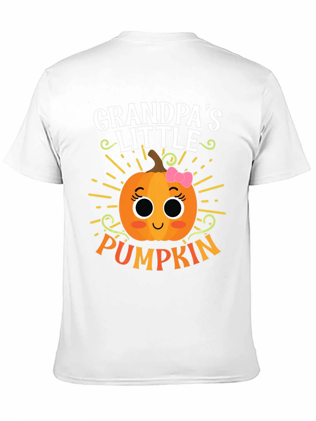 Grandpas Little Pumpkin Cute Graphic Tee product image 10