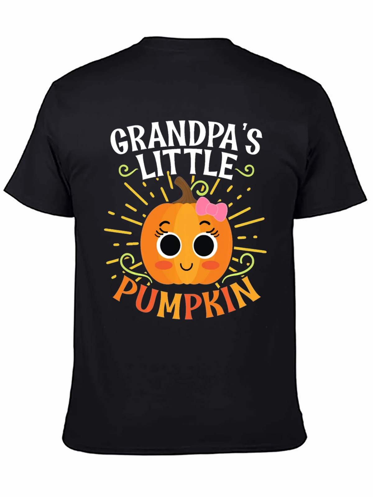 Grandpas Little Pumpkin Cute Graphic Tee product image 4
