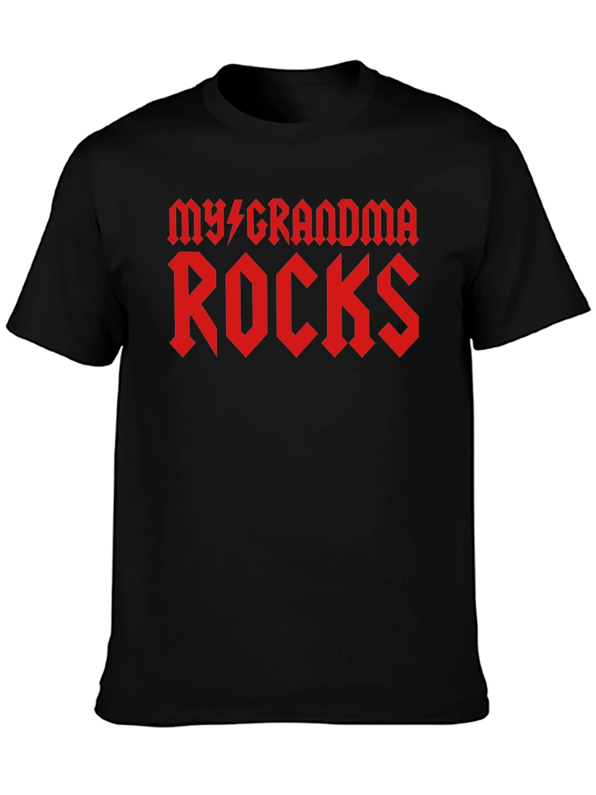 My Grandma Rocks Black T-Shirt product image 3