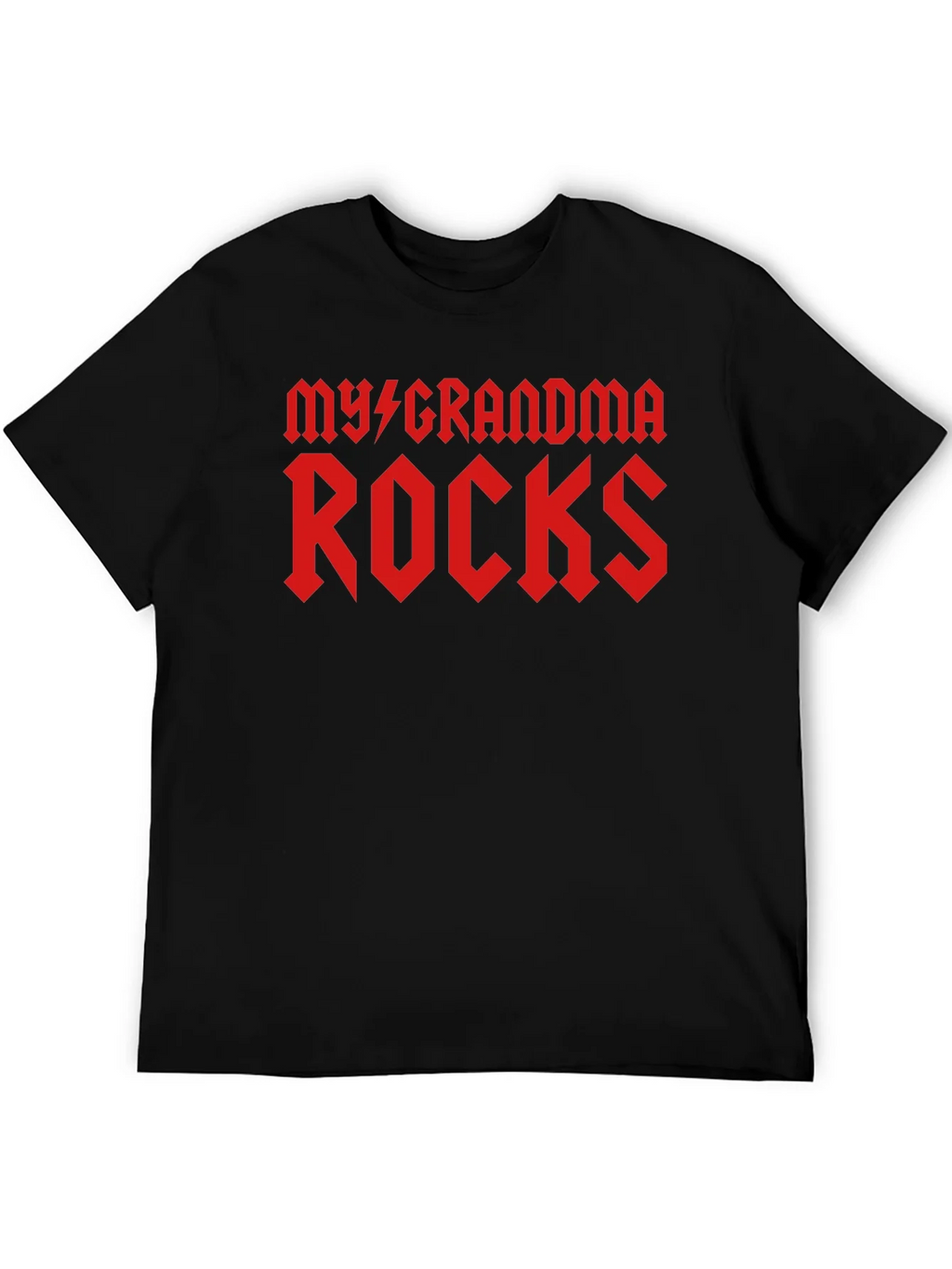 My Grandma Rocks Black T-Shirt product image 4