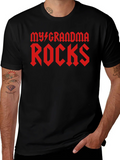 My Grandma Rocks Black T-Shirt product image 1
