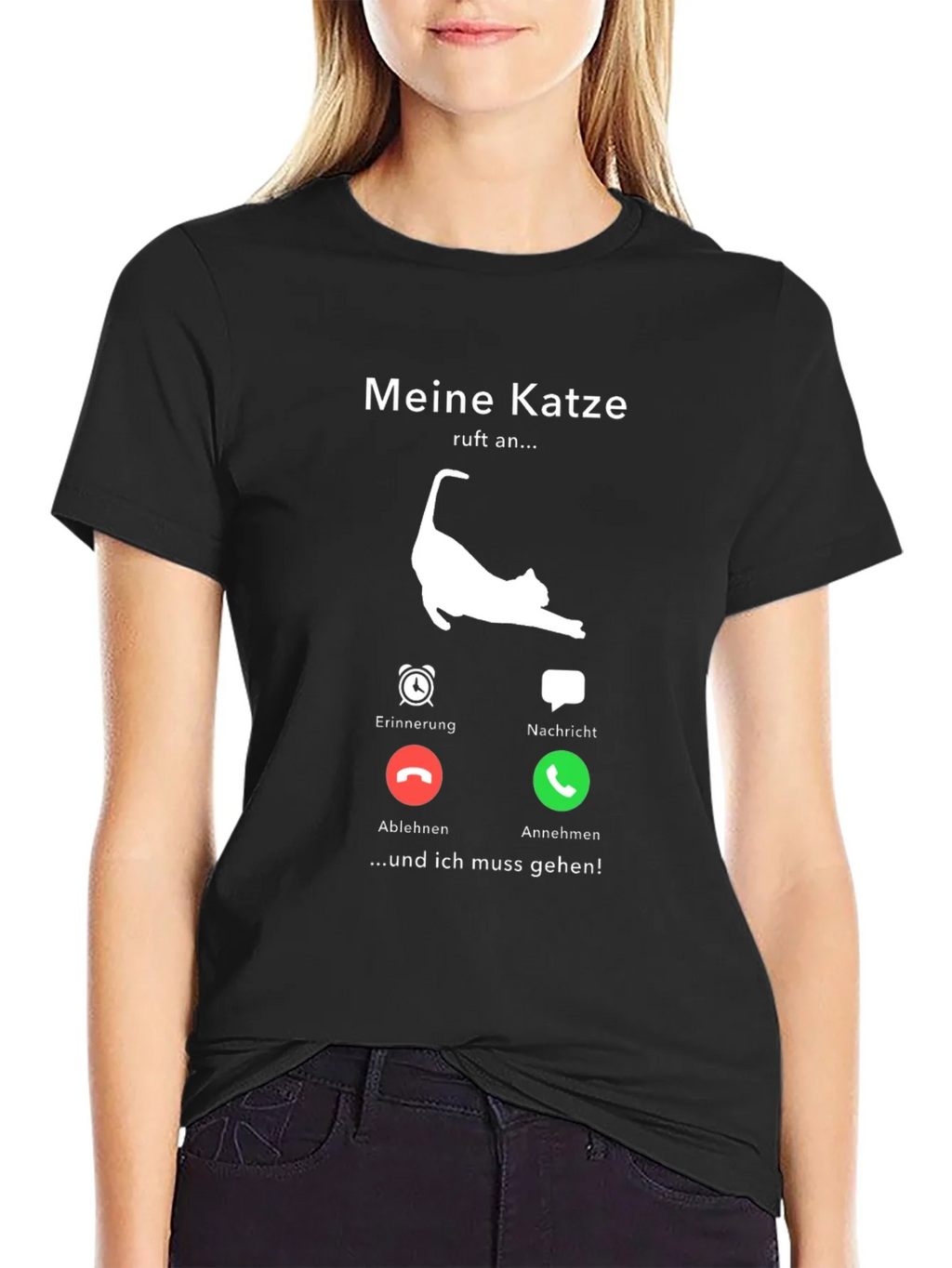 Meine Katze Calls Mens T-Shirt - Cat Lover Tee product image 2