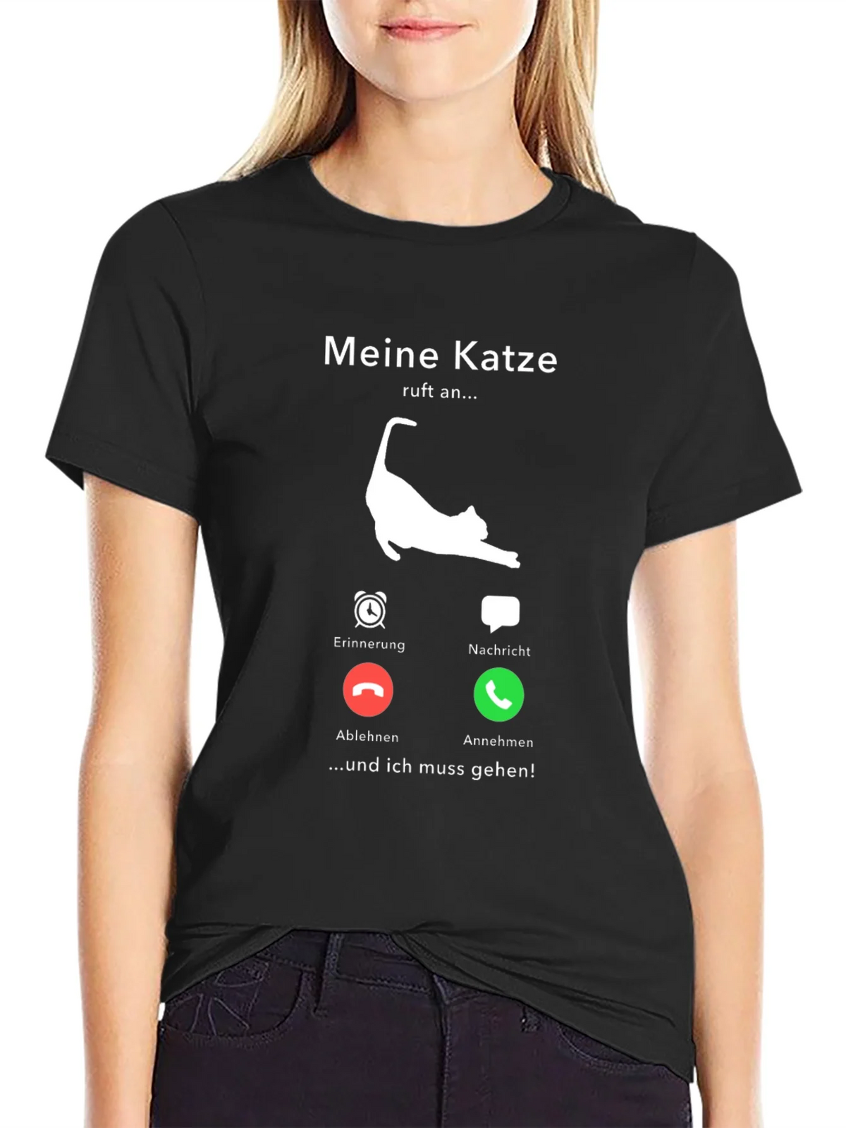 Meine Katze Calls Mens T-Shirt - Cat Lover Tee product image 2