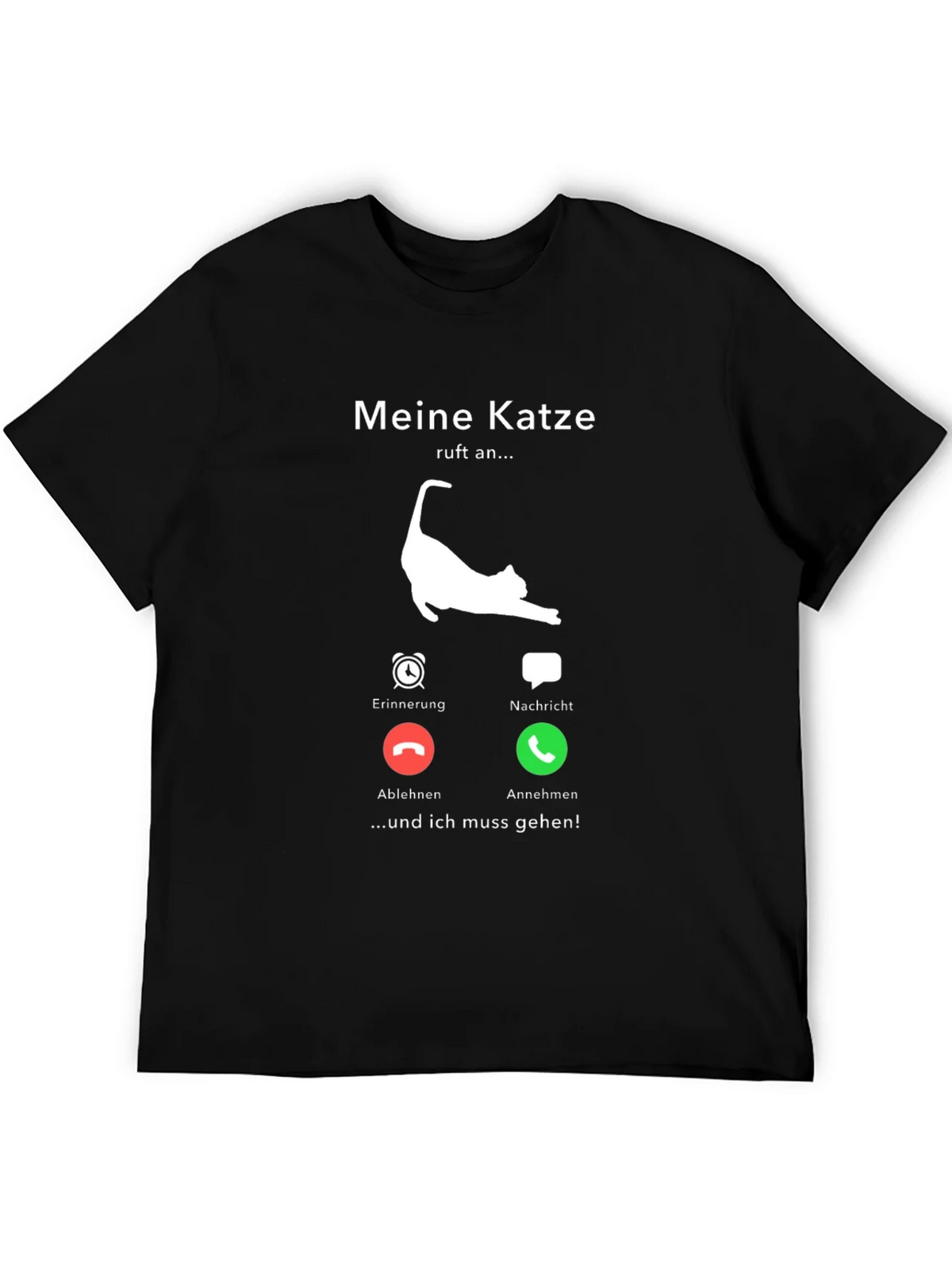 Meine Katze Calls Mens T-Shirt - Cat Lover Tee product image 4