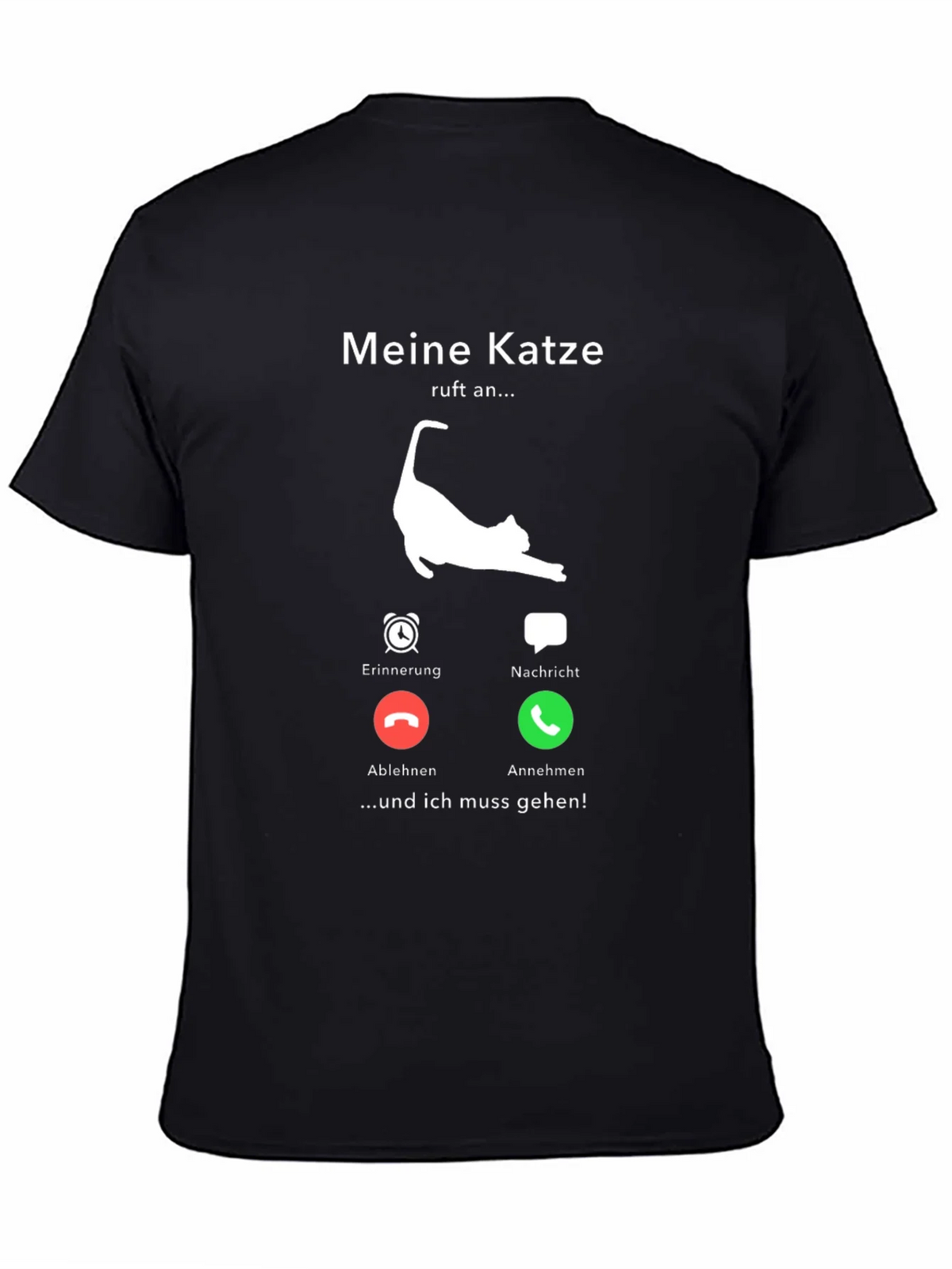 Meine Katze Calls Mens T-Shirt - Cat Lover Tee product image 3