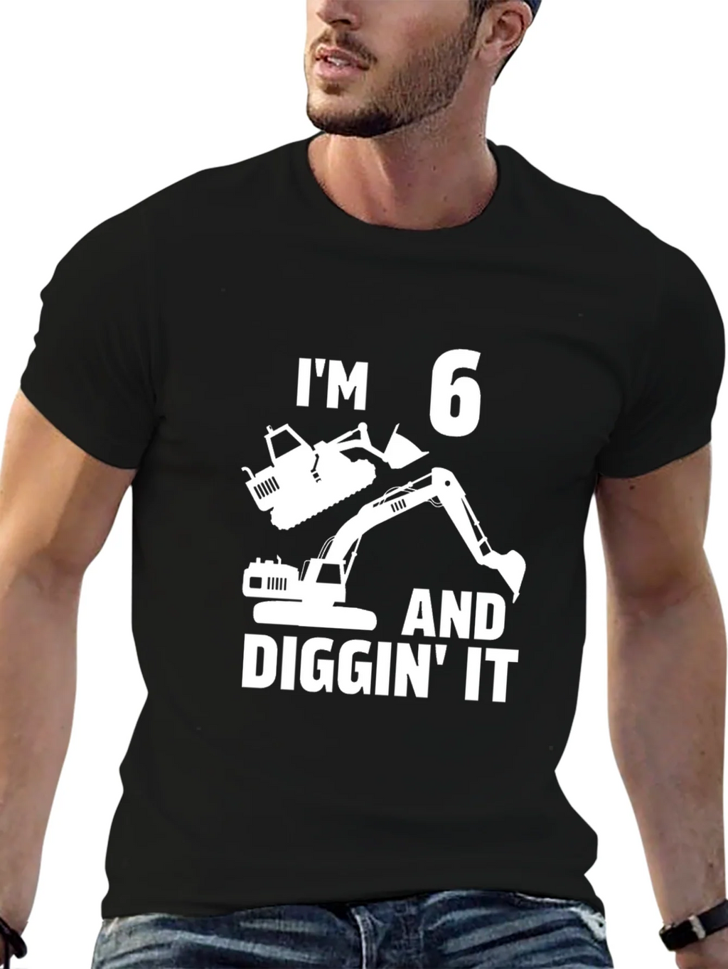 Im 6 and Diggin It Birthday T-Shirt product image 6