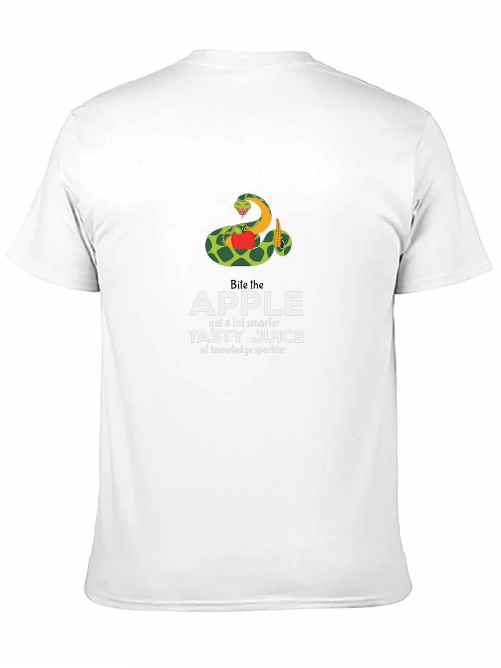 Bite the Apple Funny Knowledge Graphic T-Shirt product image 9