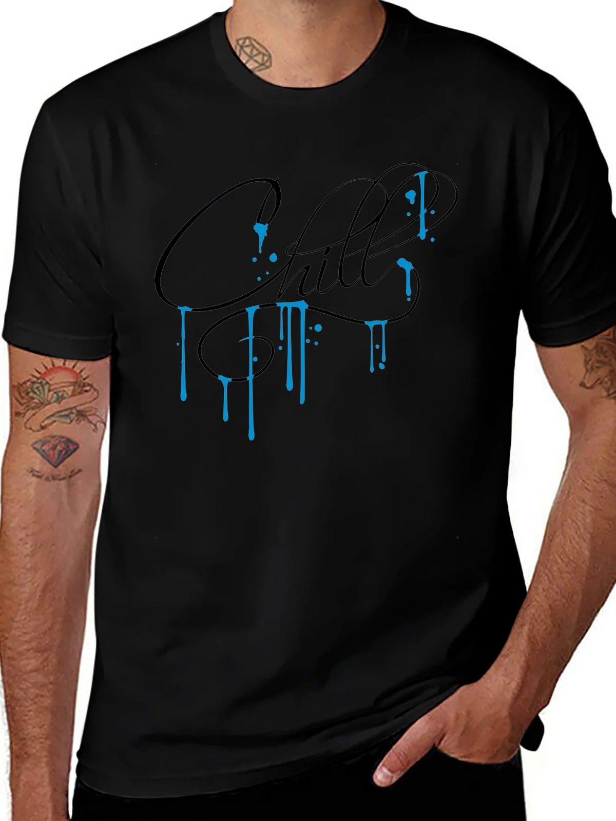 Chill Graphic Tee - Black Casual Comfort product image 1