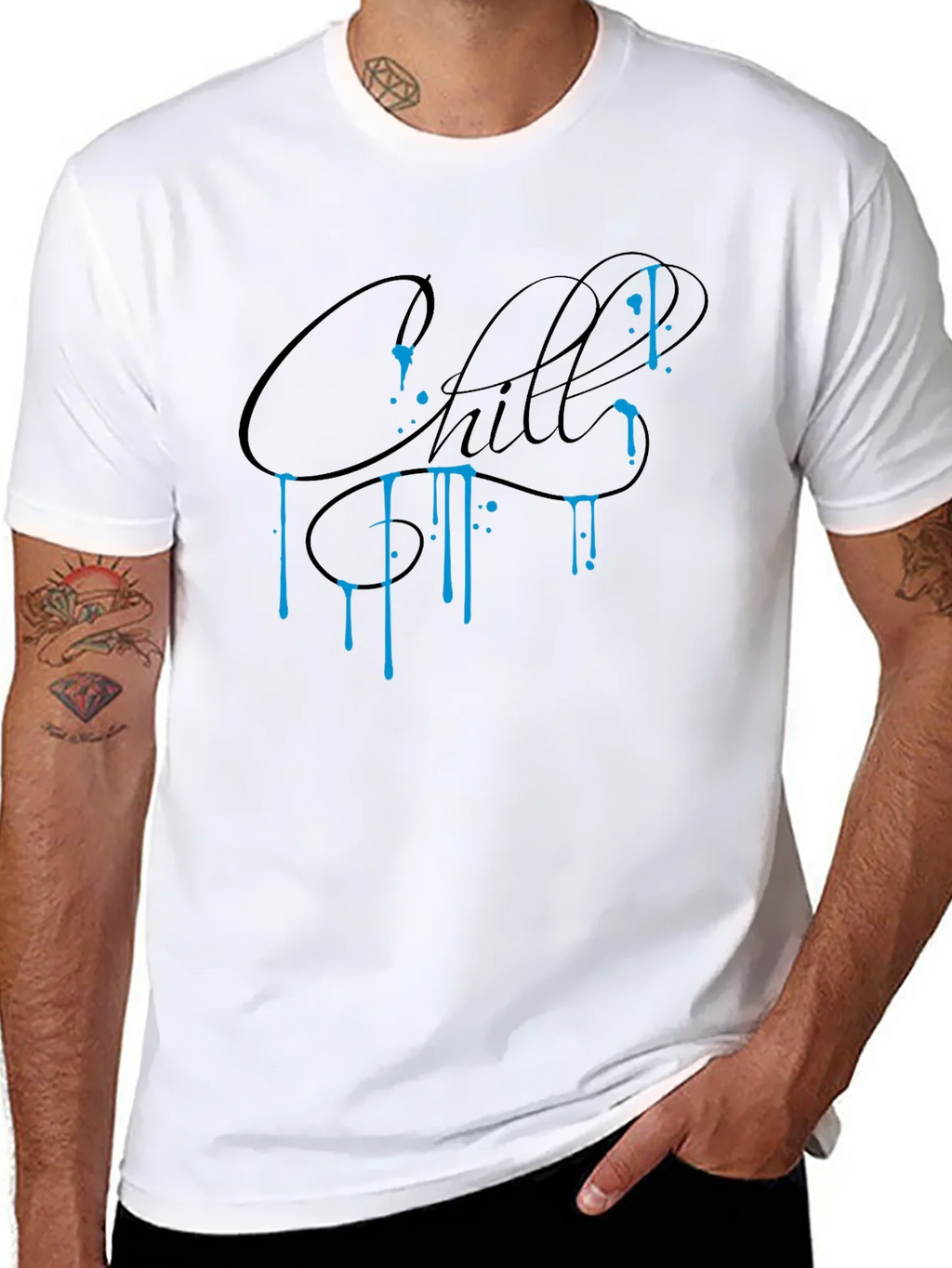 Chill Graphic Tee - Black Casual Comfort product image 7