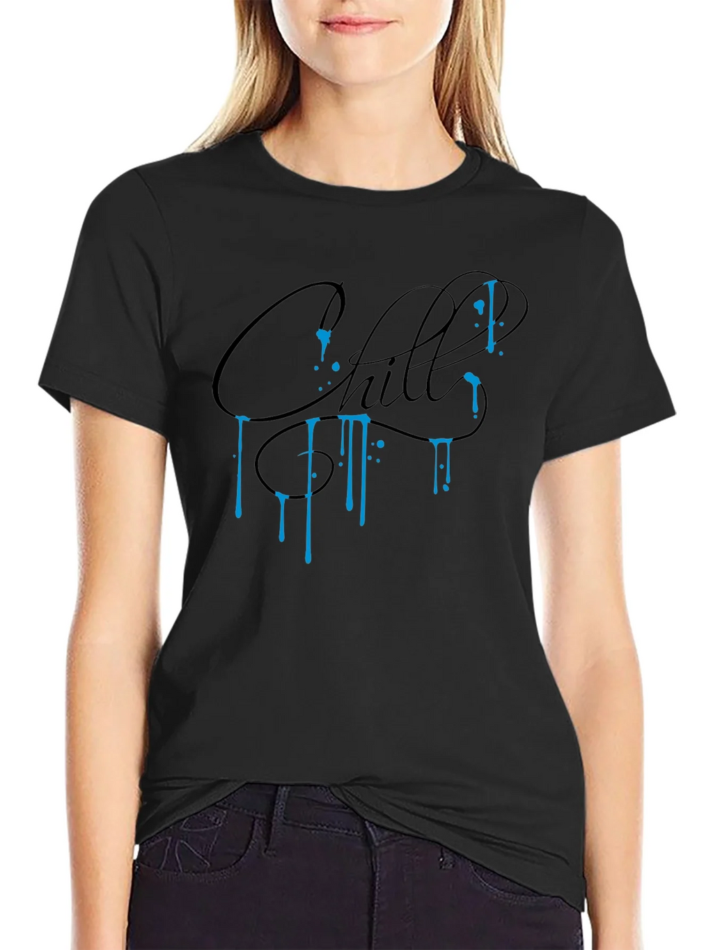 Chill Graphic Tee - Black Casual Comfort product image 2