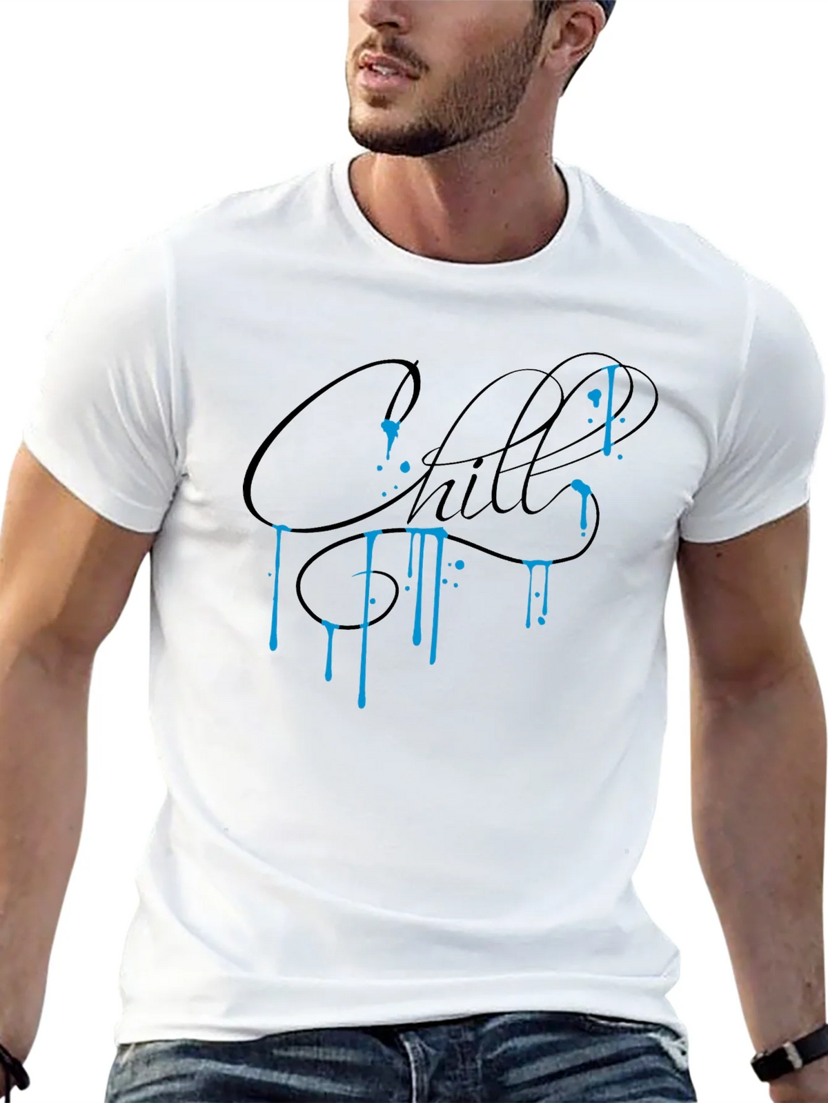 Chill Graphic Tee - Black Casual Comfort product image 12