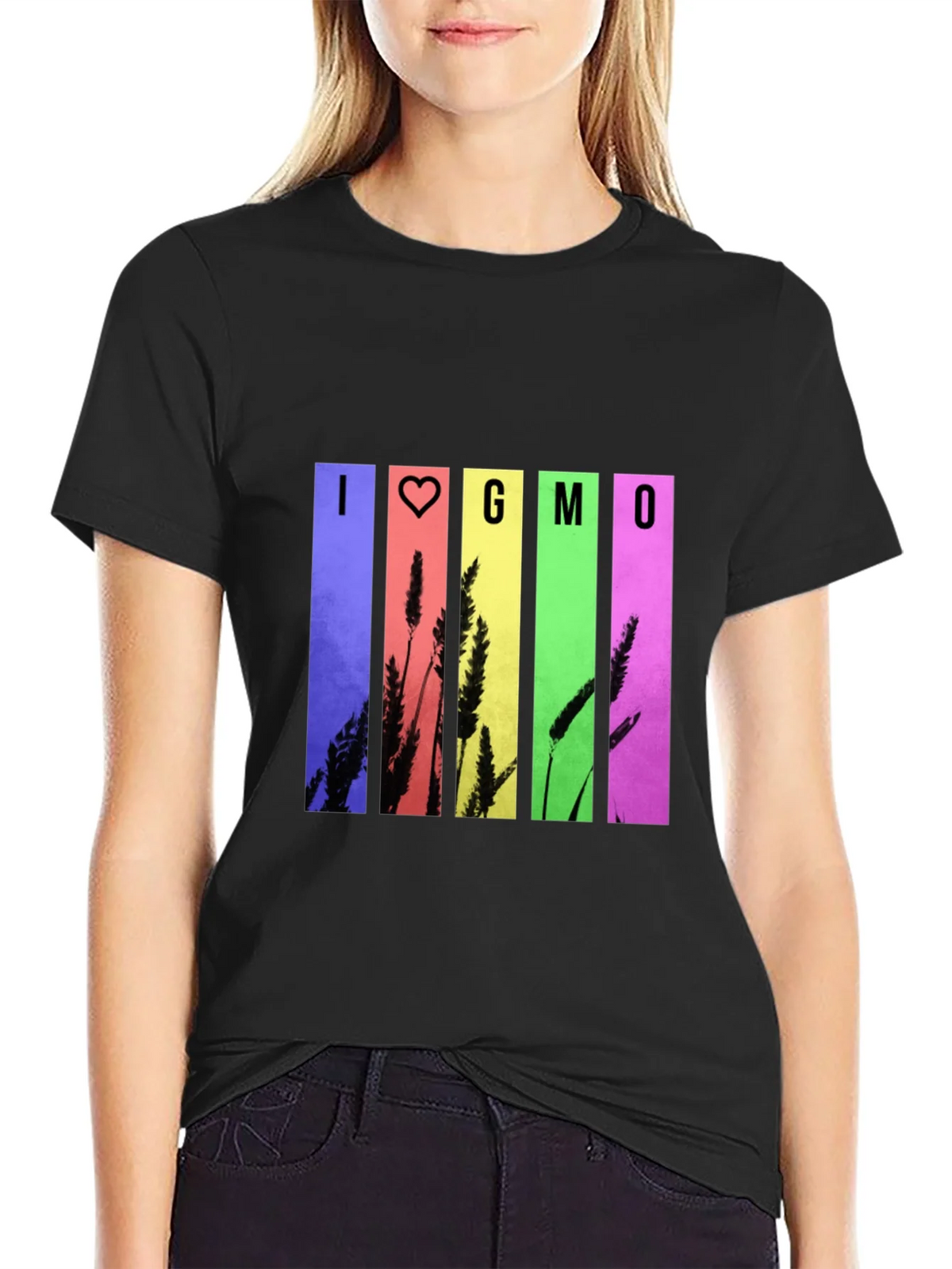 I Heart GMO T-Shirt - Colorful Design product image 2