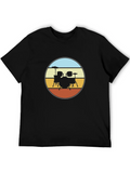 Retro Drum Set T-Shirt - Black product image 1