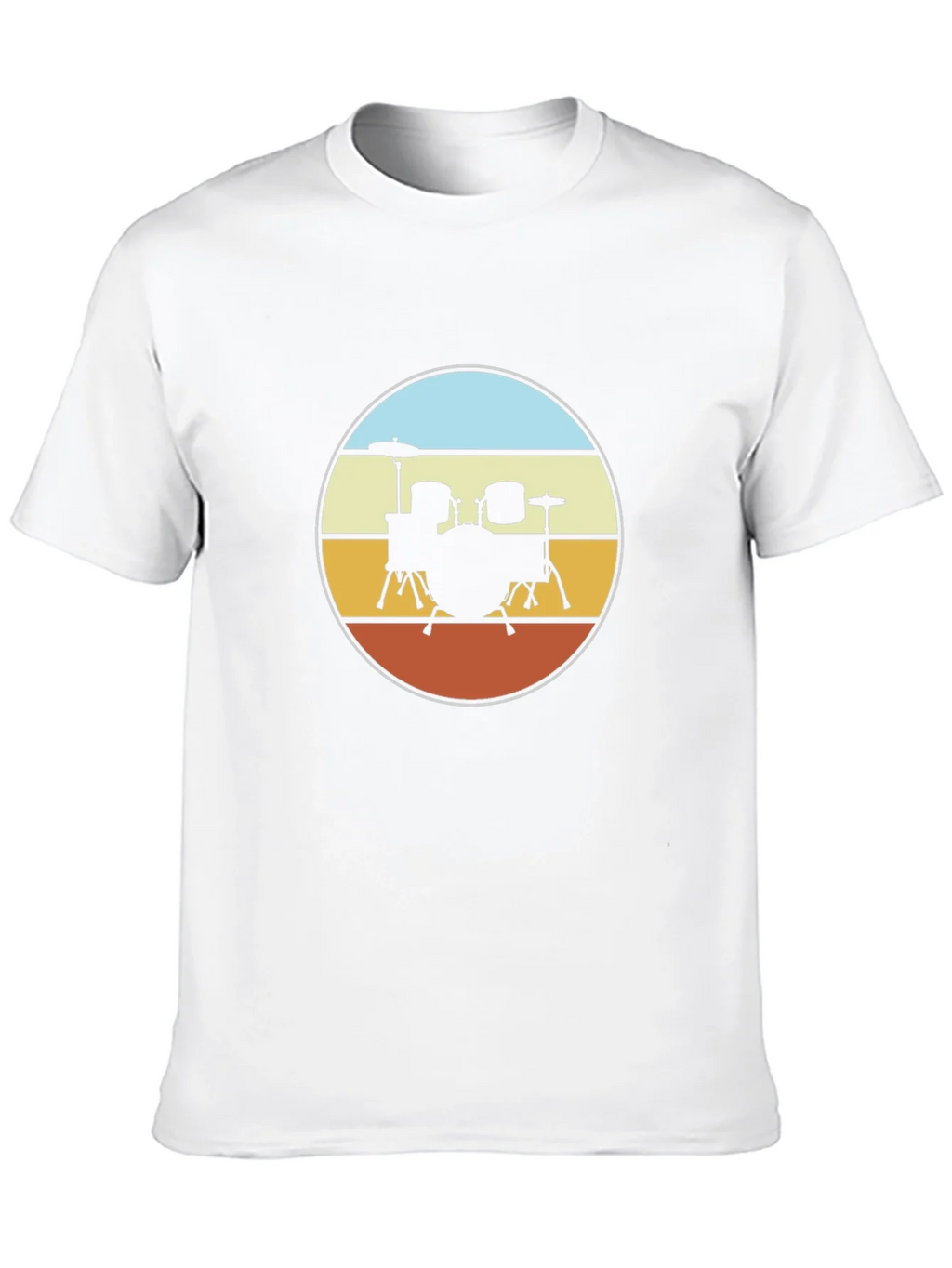 Retro Drum Set T-Shirt - Black product image 4