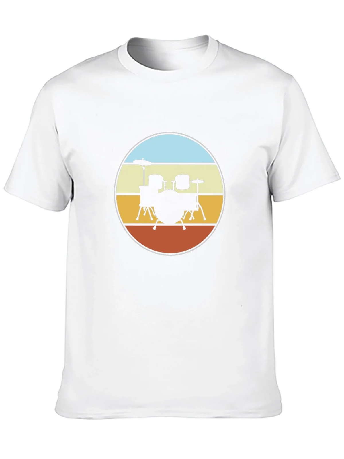 Retro Drum Set T-Shirt - Black product image 4