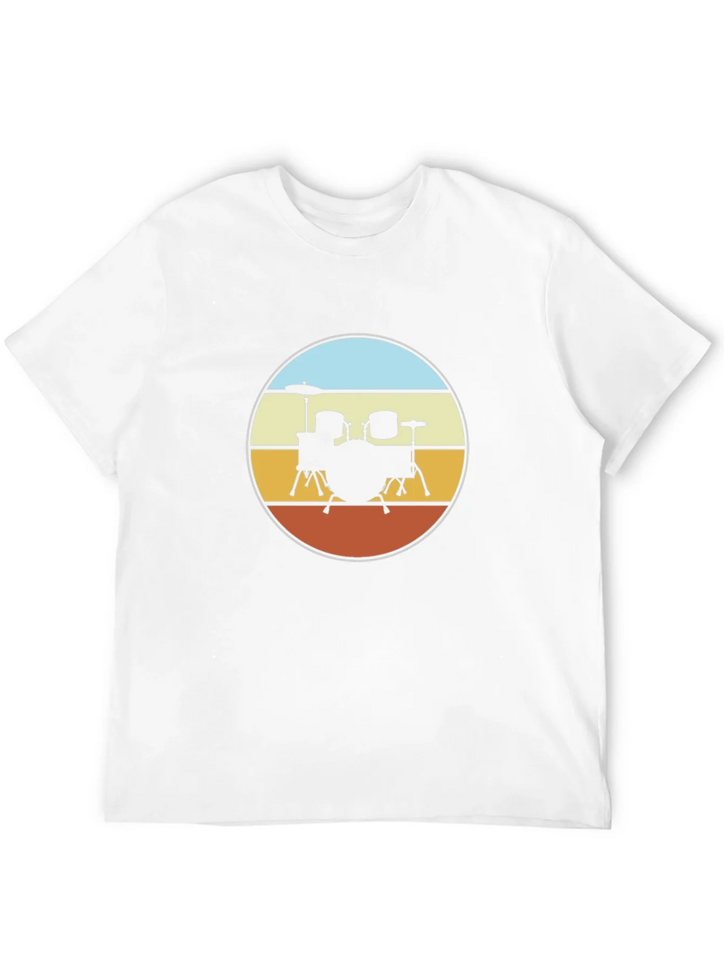 Retro Drum Set T-Shirt - Black product image 6