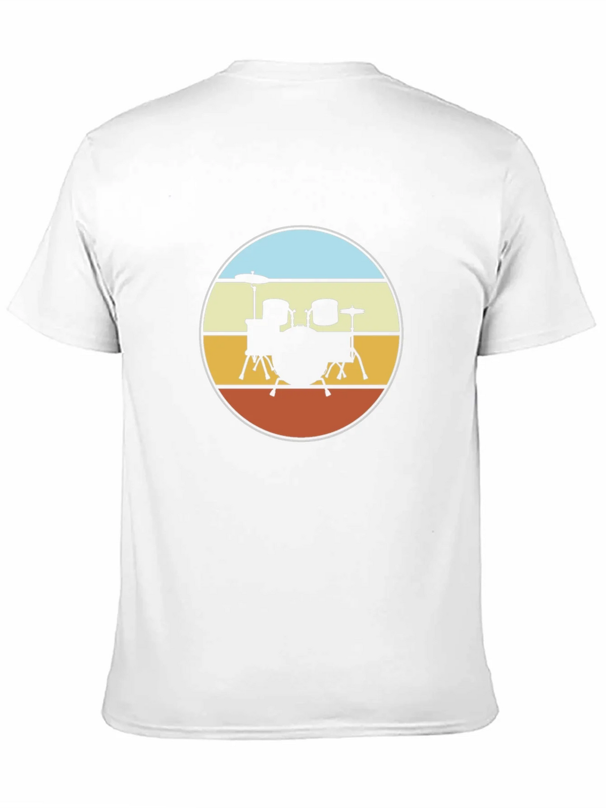 Retro Drum Set T-Shirt - Black product image 5