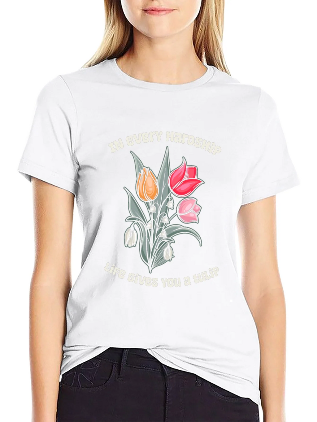 In Every Hardship Life Gives You a Tulip T-Shirt product image 8