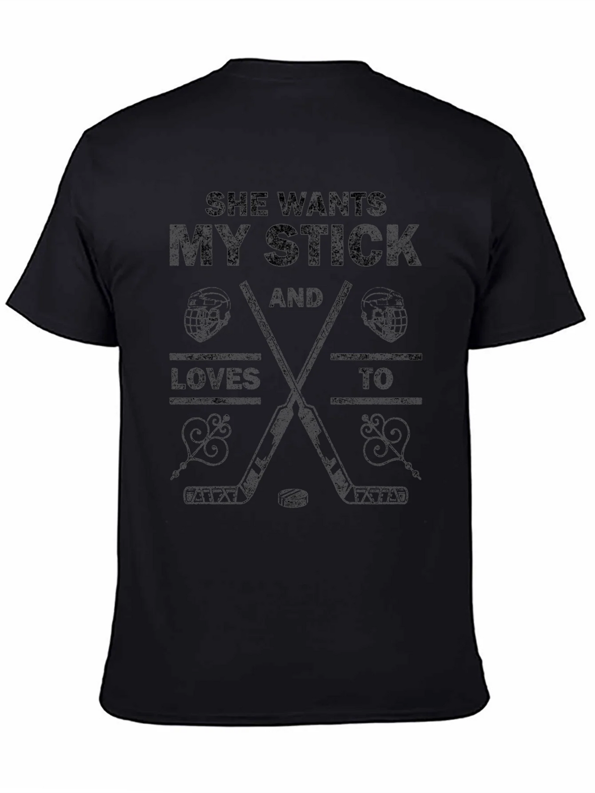 She Wants My Stick Hockey T-Shirt product image 4