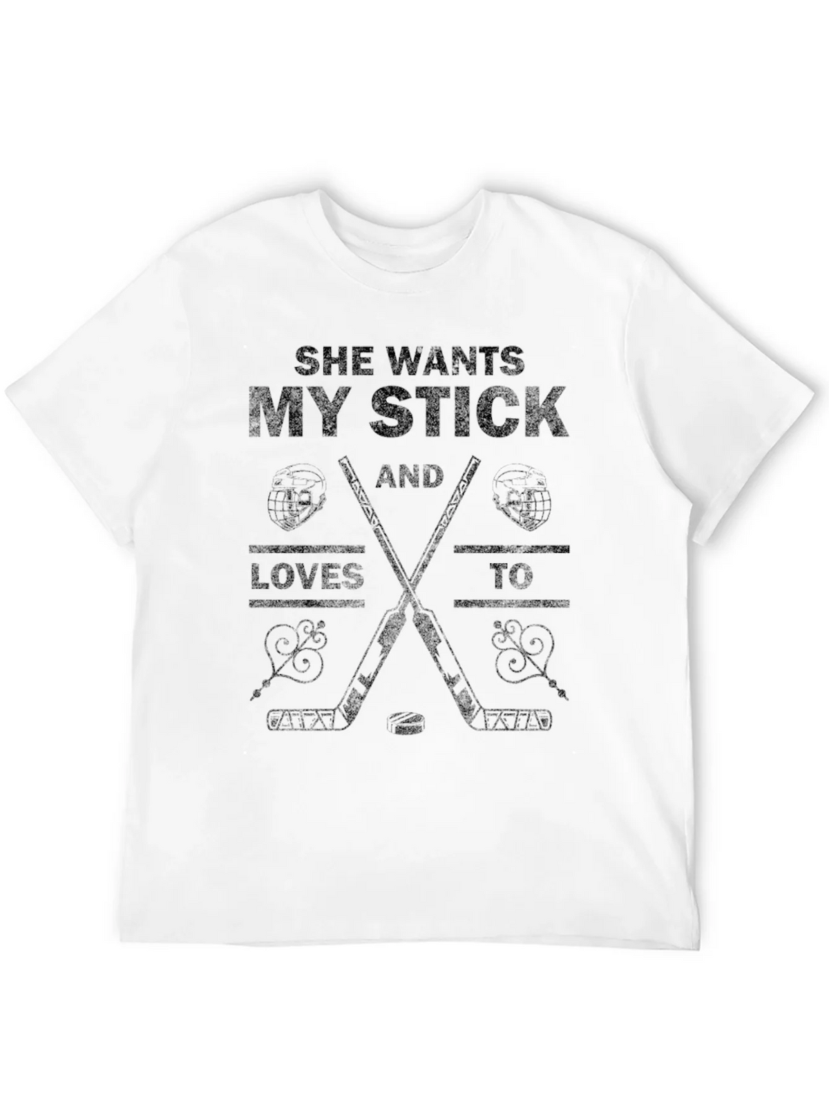She Wants My Stick Hockey T-Shirt product image 11