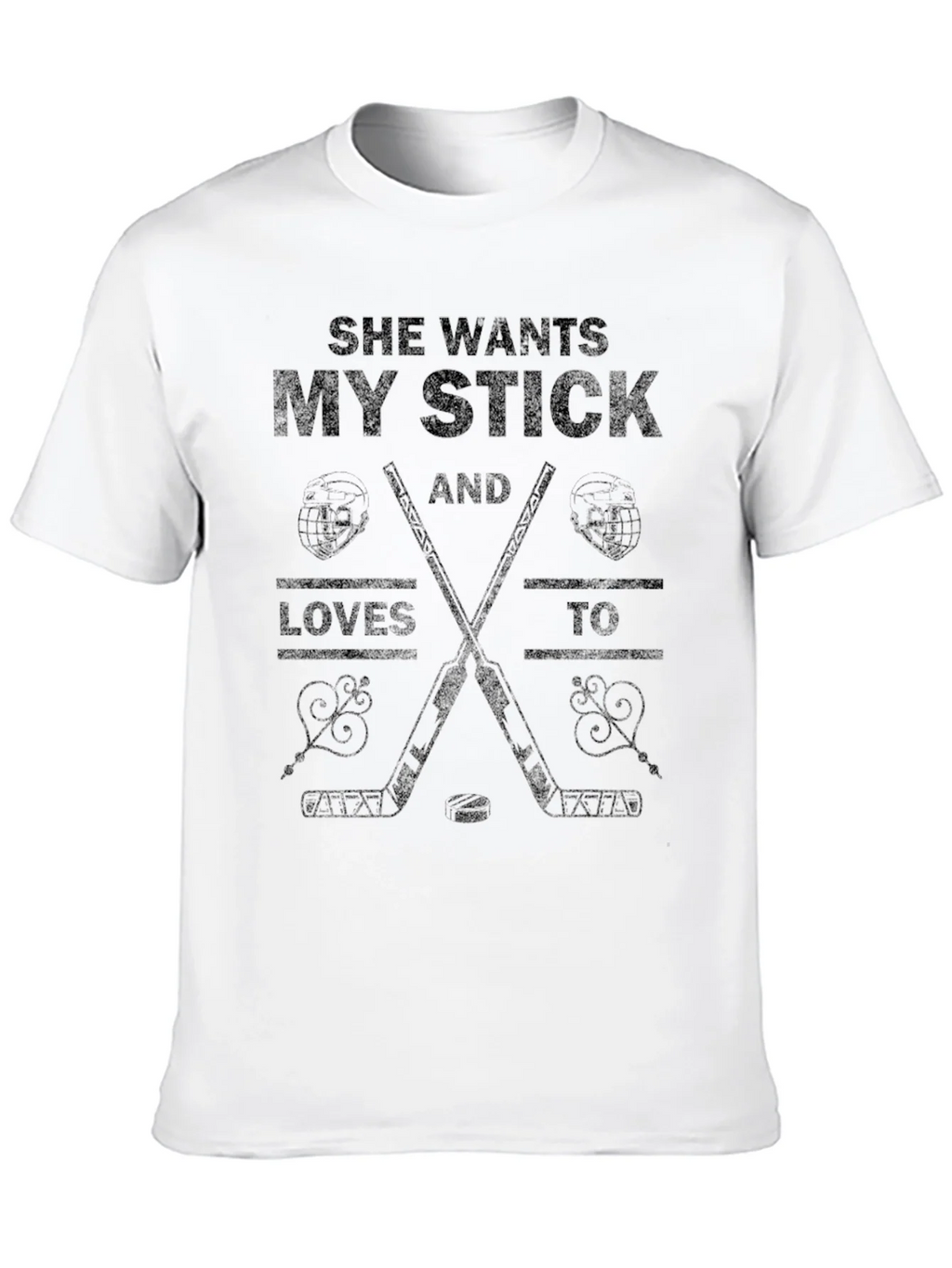 She Wants My Stick Hockey T-Shirt product image 9