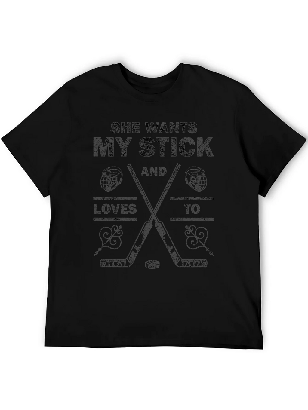She Wants My Stick Hockey T-Shirt product image 5