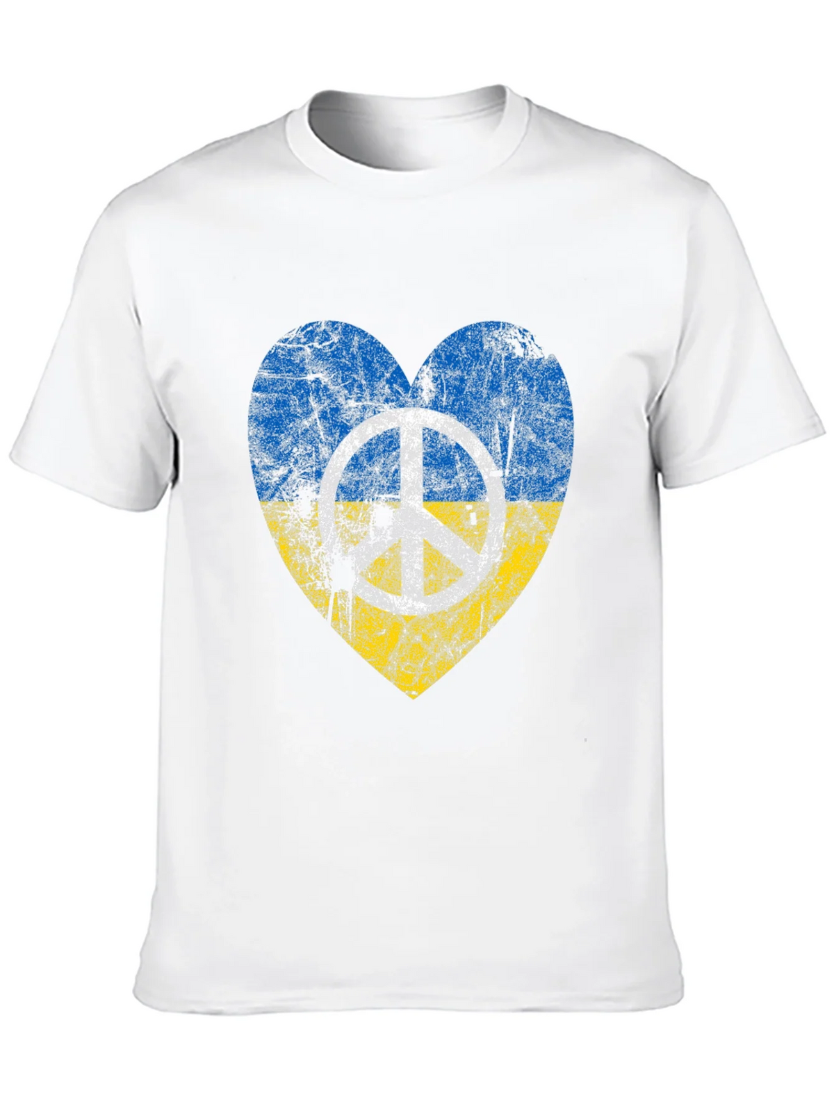 Ukraine Peace Heart T-Shirt - Stand for product image 7