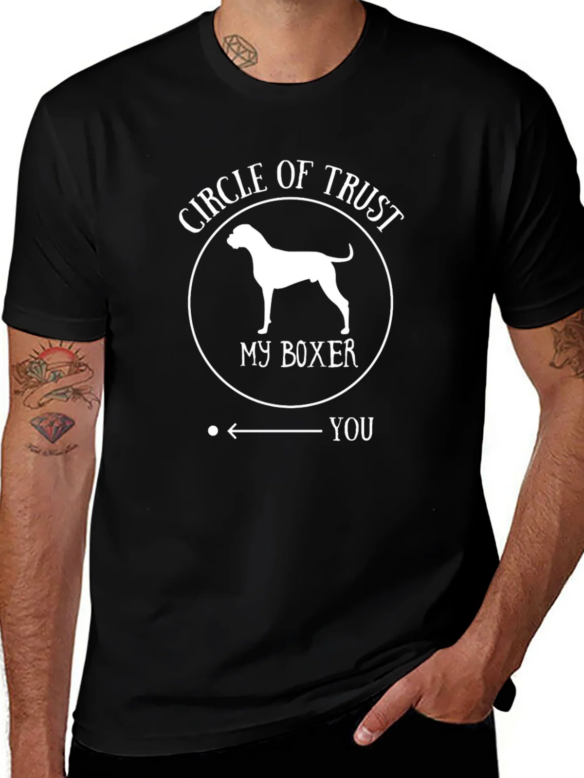 Circle of Trust Boxer Dog T-Shirt product image 1